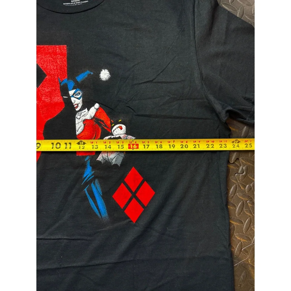 Batman DC Comics Harley‎ Quinn Graphic T-Shirt Mens XL Black Short Sleeve Cotton